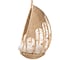 Baxton Studio Umika Modern Bohemian Natural Brown Rattan Hanging Chair 226-13119-ZORO - alternate 8